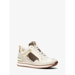 Michael Kors Wilma Trainer Women Sneakers 49F2WIFS2B Brown Gold Size 9.5 US