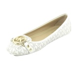 Michael Kors Women's Fulton Moccasin (Vanilla PVC (Medium, Numeric_5_Point_5)