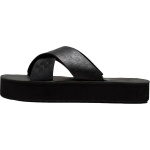 Vans - Womens Cross Strap Mega Platform Shoes, Color Black, Size: 7 B(M) US Womens