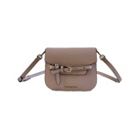 Michael Kors Emilia Small Saddle Leather Crossbody (Powder Blush)