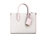 Michael Kors Small Mirella Logo Tote Crossbody Bag (Powder Blush Multi)