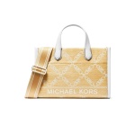Michael Kors Gigi Small East West Messenger, Natural/Optic White