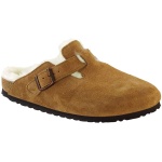 Birkenstock Men's Boston Shearling Sandals, Mink Natural, Tan, Off White, 41 Regular EU