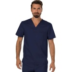 Cherokee Men's V-Neck Medical Scrub Top with Chest Pocket WW690