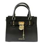 Michael Kors Hamilton Leather Small Satchel Crossbody Bag