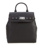 Michael Kors Addison Medium Leather Backpack Black