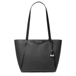 Michael Michael Kors Whitney Small Top Zip Signature Tote (Black)