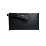 Michael Kors Jet Set Travel Pebbled Leather Large Top Zip Wristlet