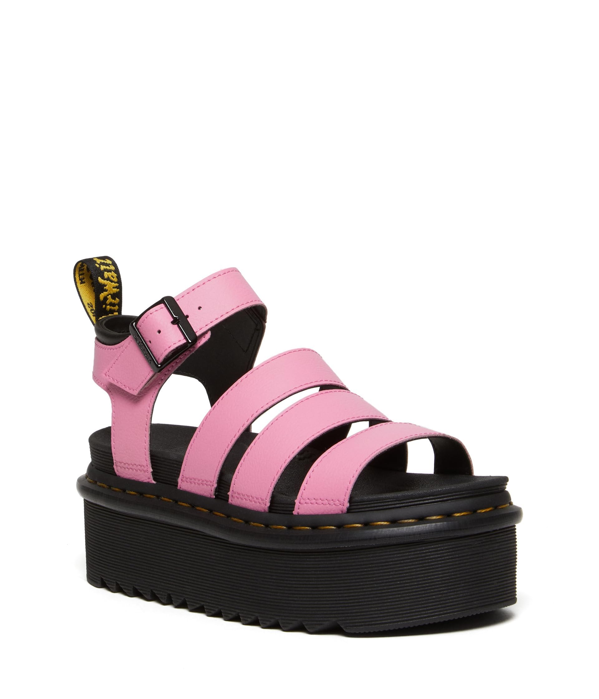 81kO8YnkmL.jpg Dr. Martens Blaire Quad - Sandals for Women - Open Toe - Heel Tab - Durable Synthetic Outsole Fondant Pink UK 8 (US Women's 10) M - Image 1